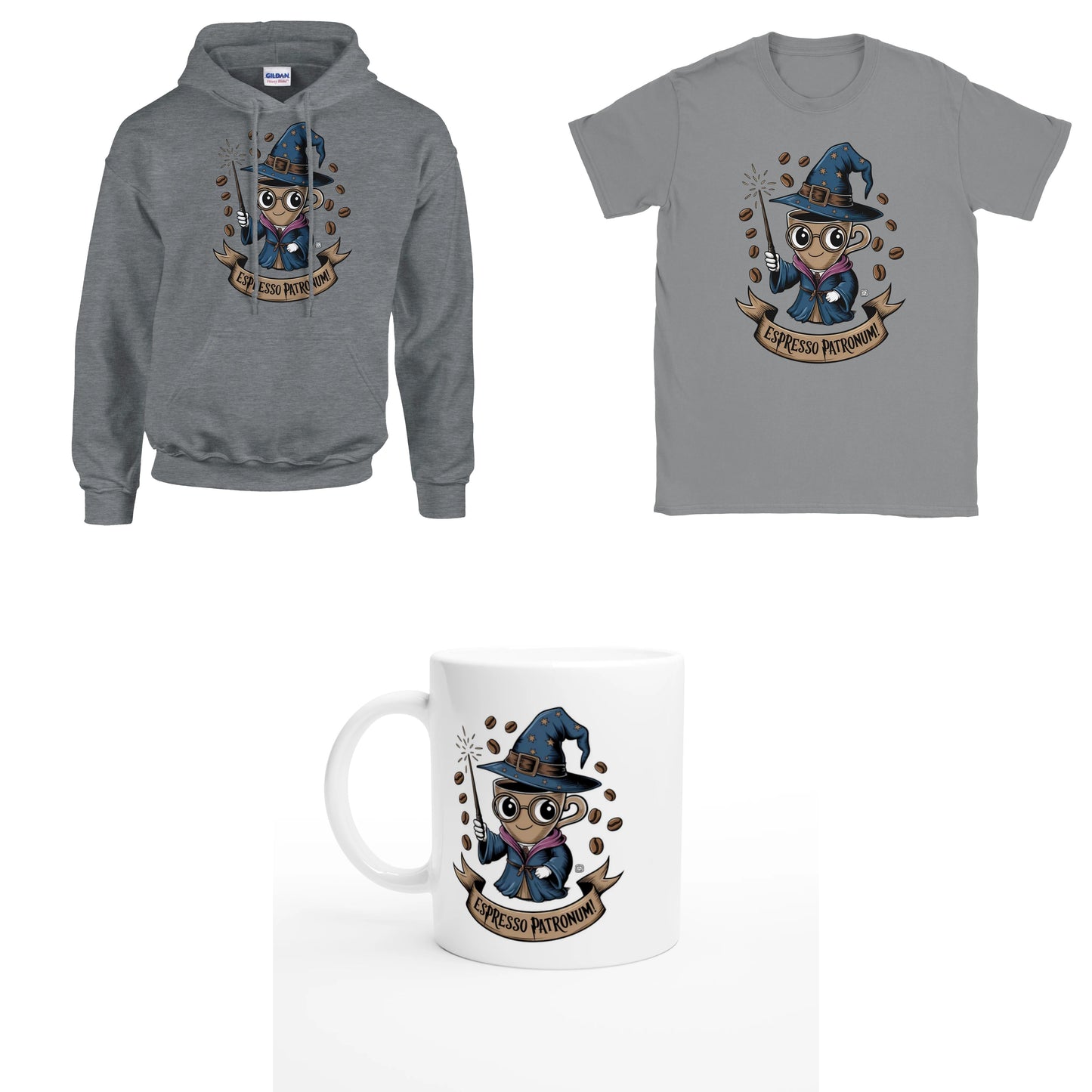 Bundle - Espresso Patronum - T-Shirt, Hoodie & Tasse