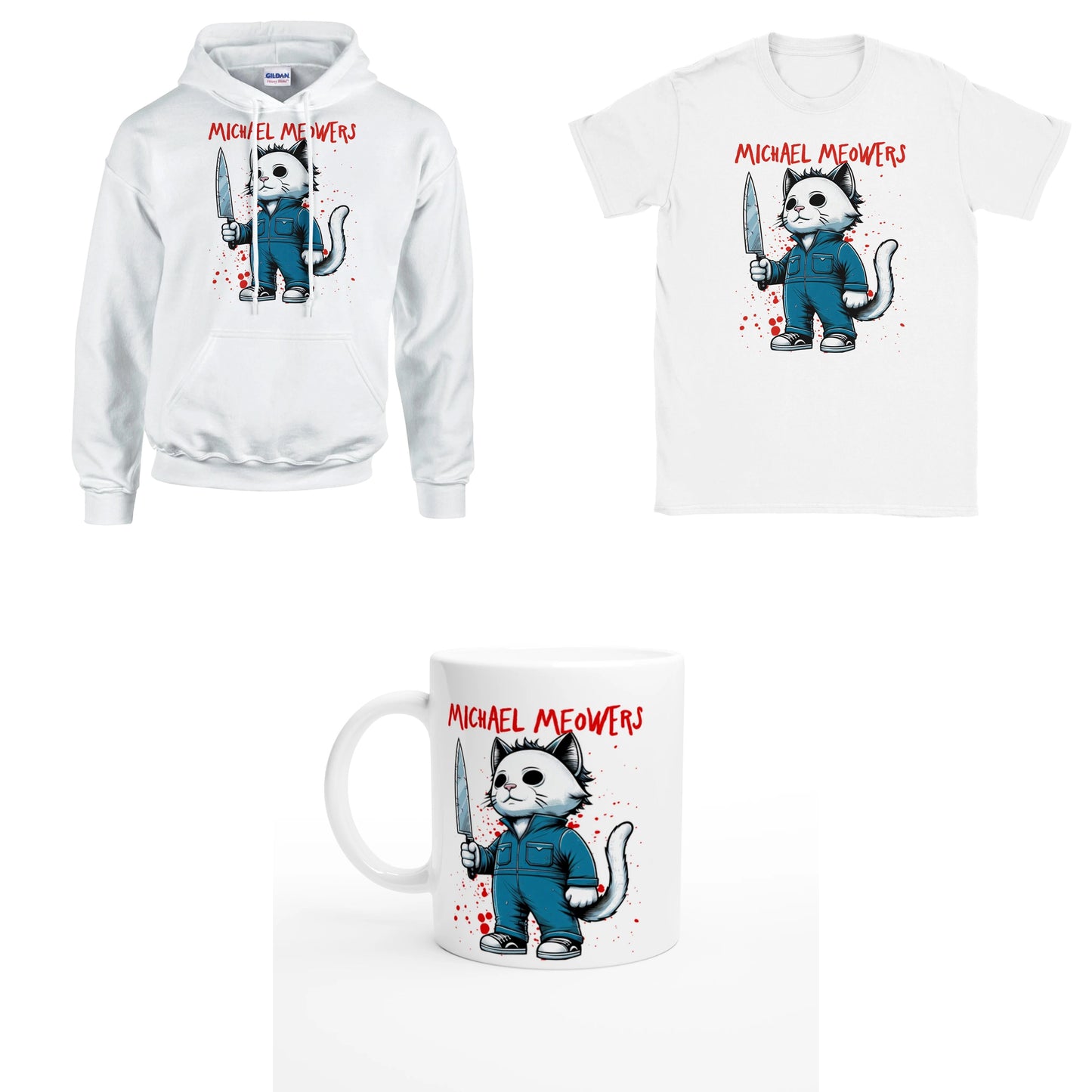 Bundle - Michael Meowers - T-Shirt, Hoodie & Tasse