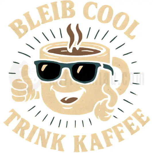 Design Vorschau Bleib cool und trink Kaffee