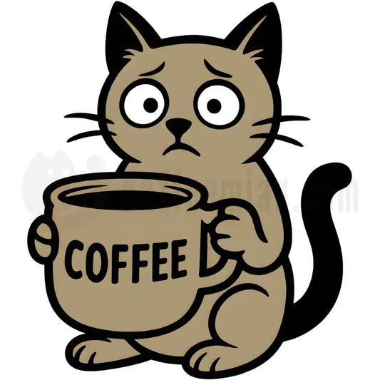 Design Vorschau Cat with Coffee