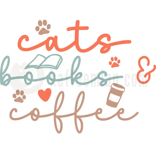 Design Vorschau cats, books & coffee