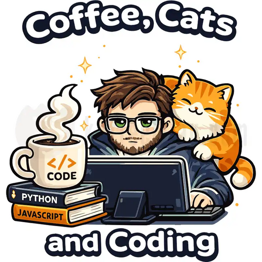 Design Vorschau Coffee, Cats and Coding