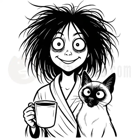 Design Vorschau Lustige Katzenfrau