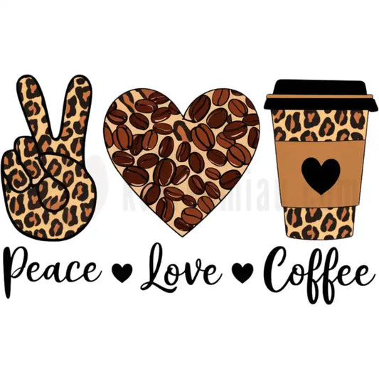 Design Vorschau Peace - Love - Coffee
