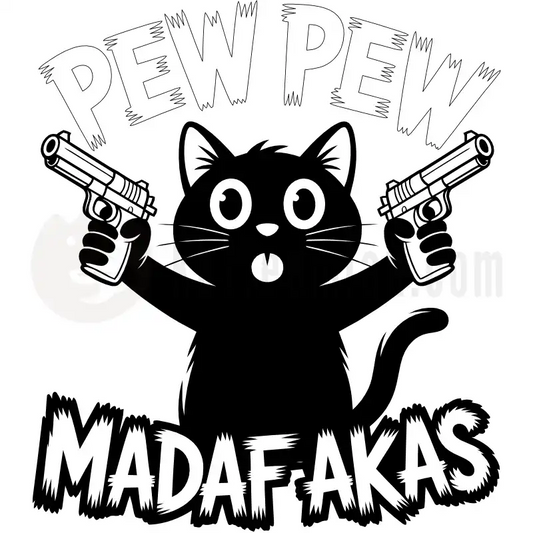 Design Vorschau Pew Pew Madafakas Black