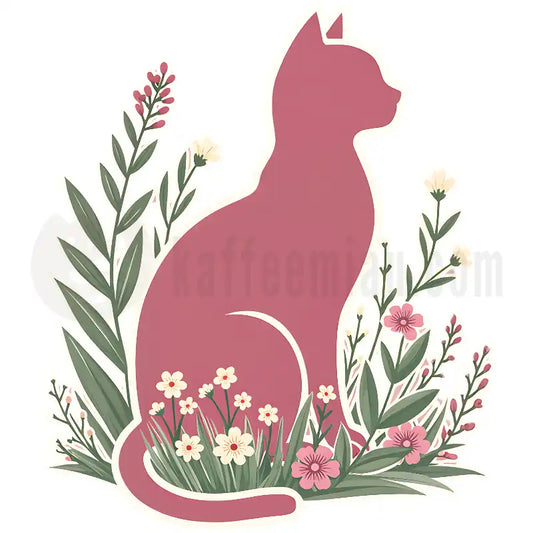 Design Vorschau Rosa Katze im Gras