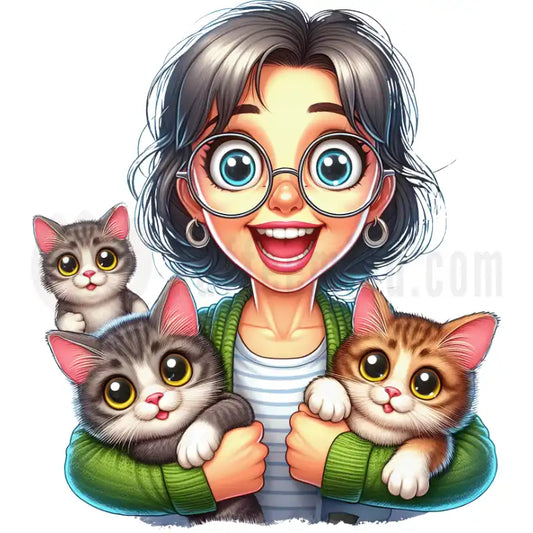 Design Vorschau Stolze Katzen Mama