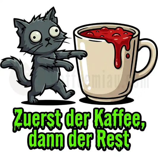 Design Vorschau Zuerst der Kaffee, dann der Rest