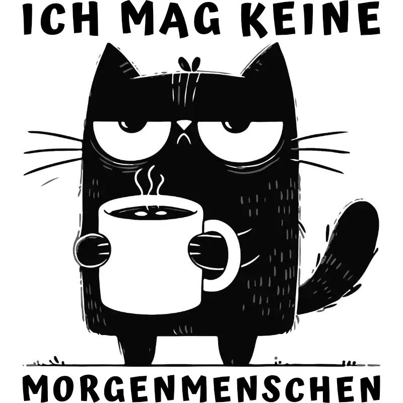 Ich mag keine Morgenmenschen - T-Shirt