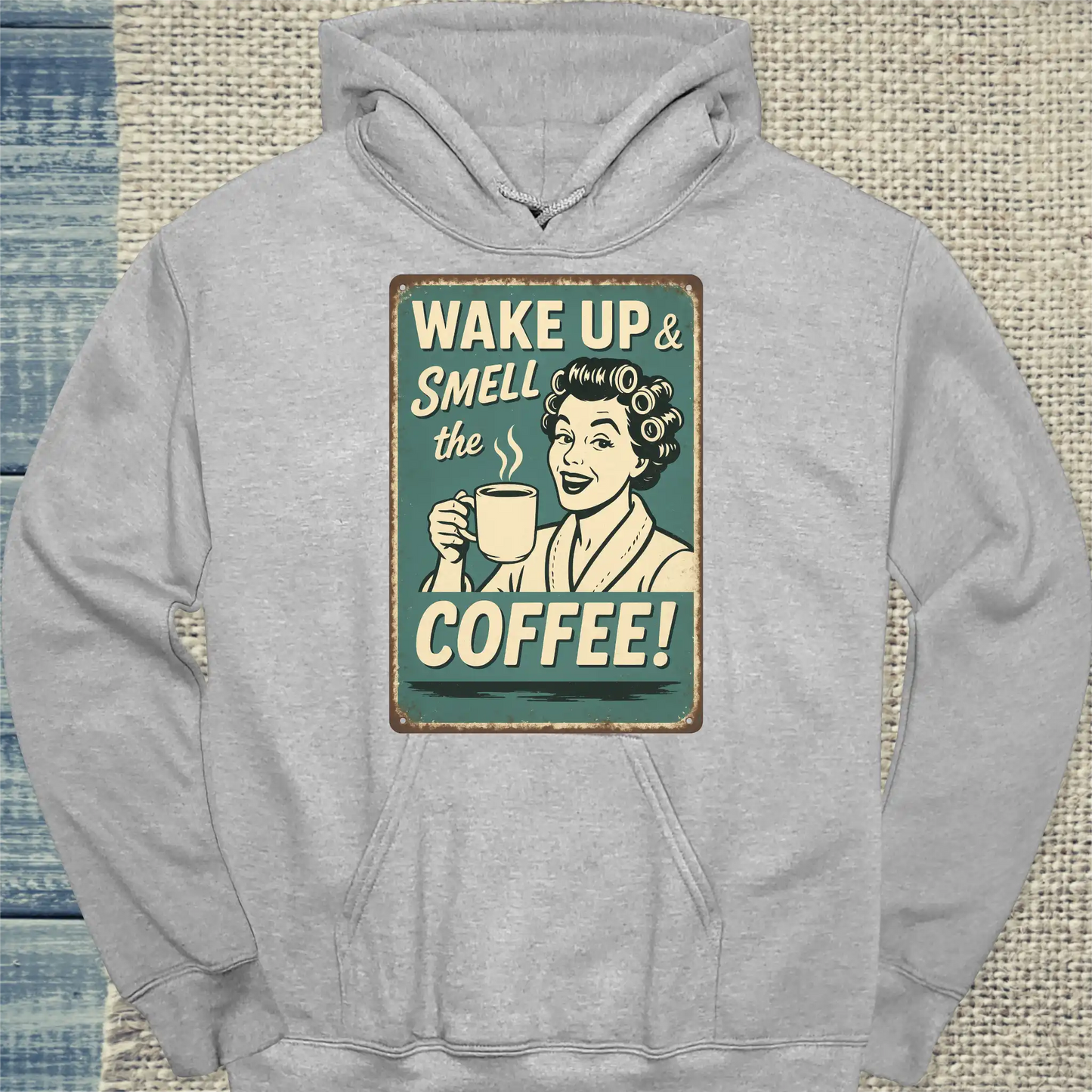 Hoodie - Coffee - You can sleep when you're dead - Unisex - Kaffee, Retro Grau
