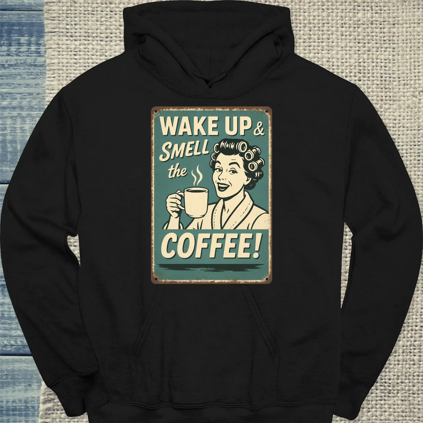 Hoodie - Coffee - You can sleep when you're dead - Unisex - Kaffee, Retro Schwarz