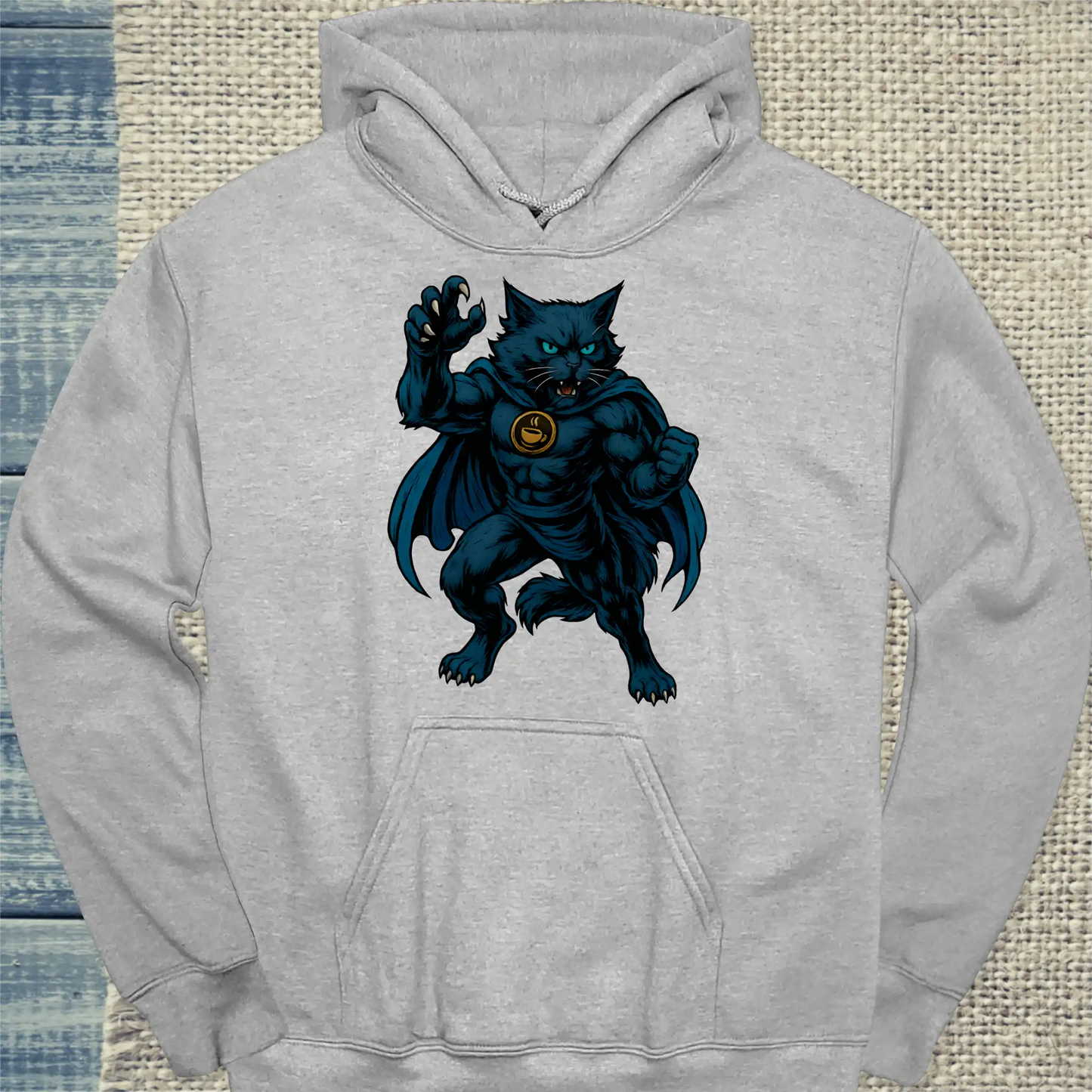 Hoodie - Cold Brew Shadow - Superpfoten - Unisex - Superpfoten Grau
