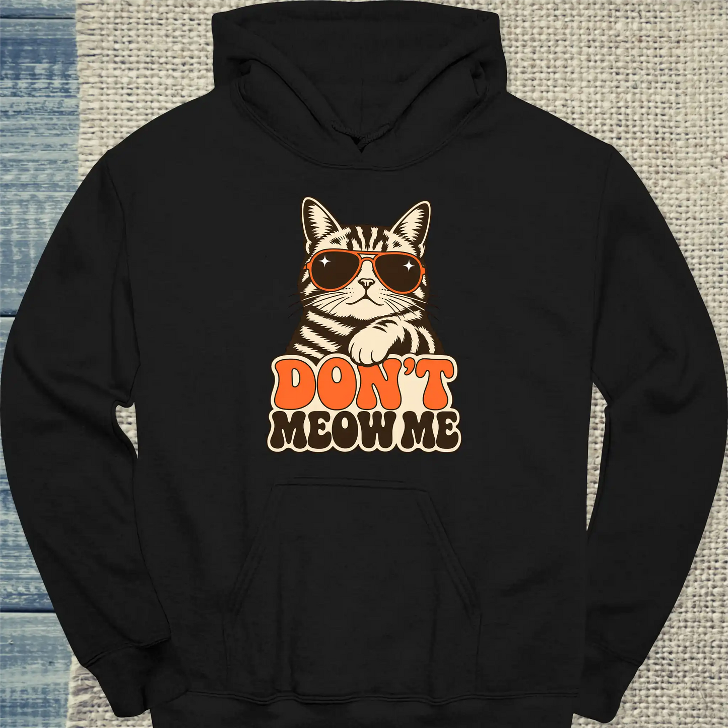 Hoodie - Don’t meow me - Unisex - Katze Schwarz