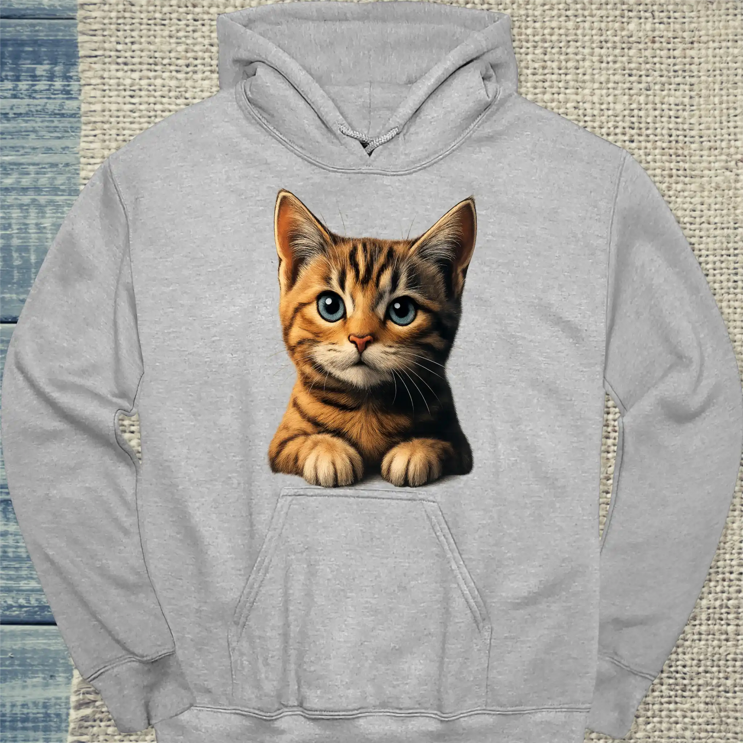 Hoodie - Ich bin so süß - Unisex - Katze Grau