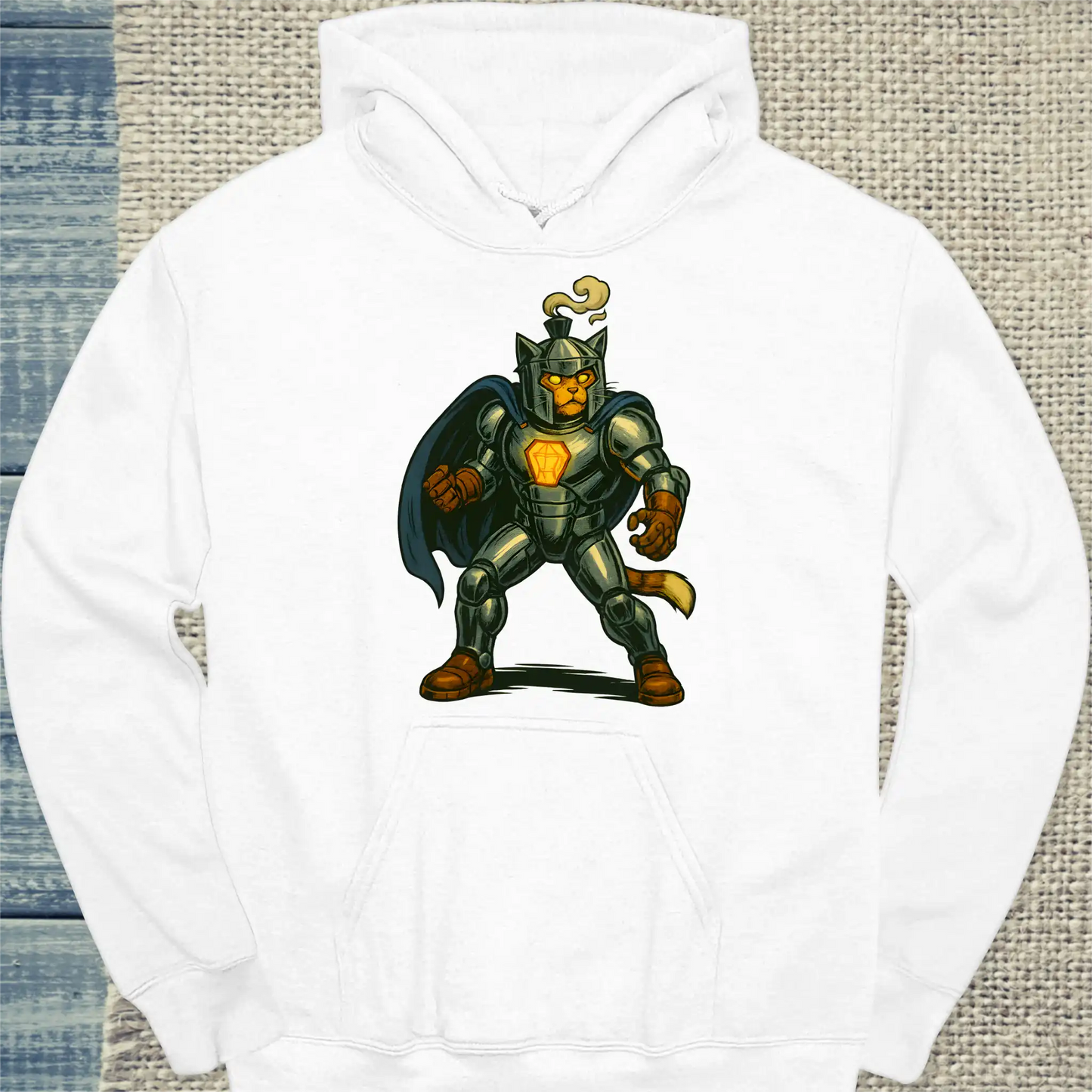 Hoodie - Iron Purr - Superpfoten - Unisex - Superpfoten Weiß