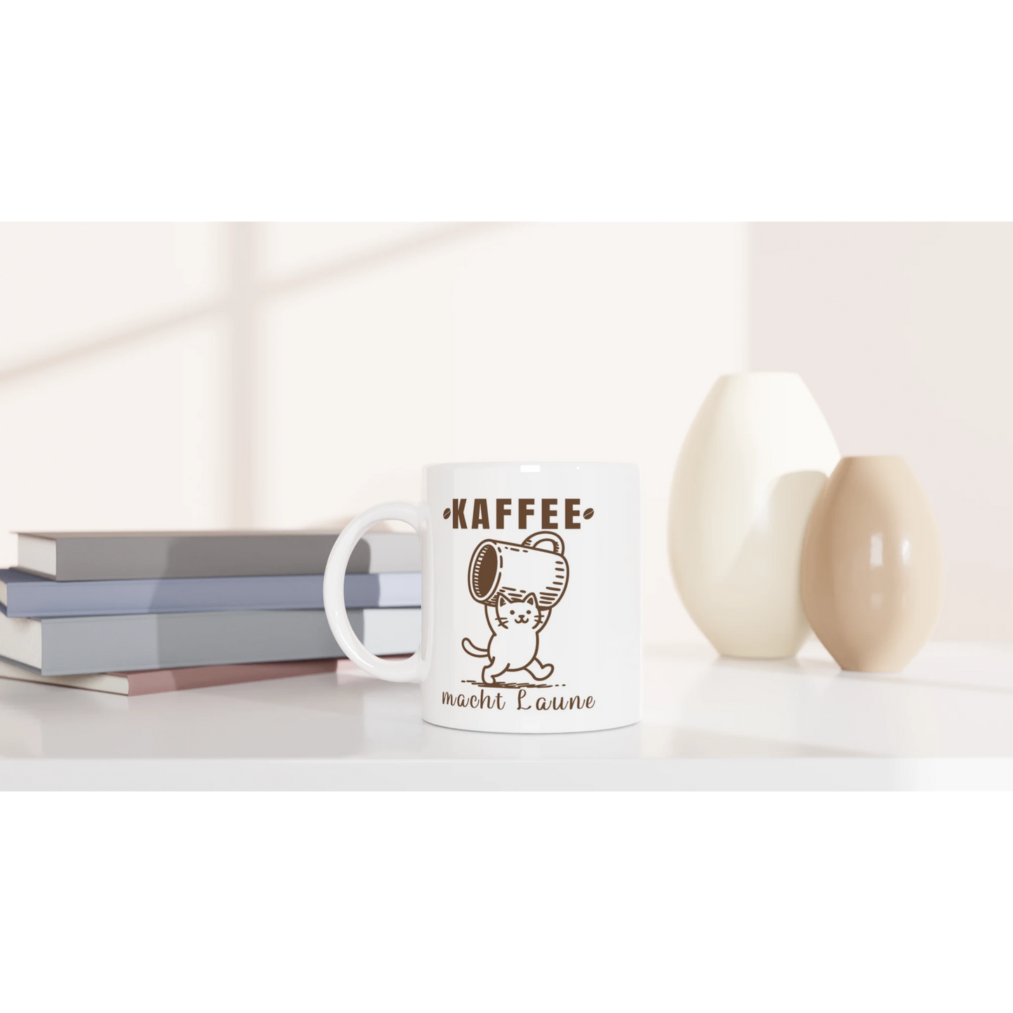 Hoodie - Kaffee macht Laune - Unisex - Katze & Kaffee