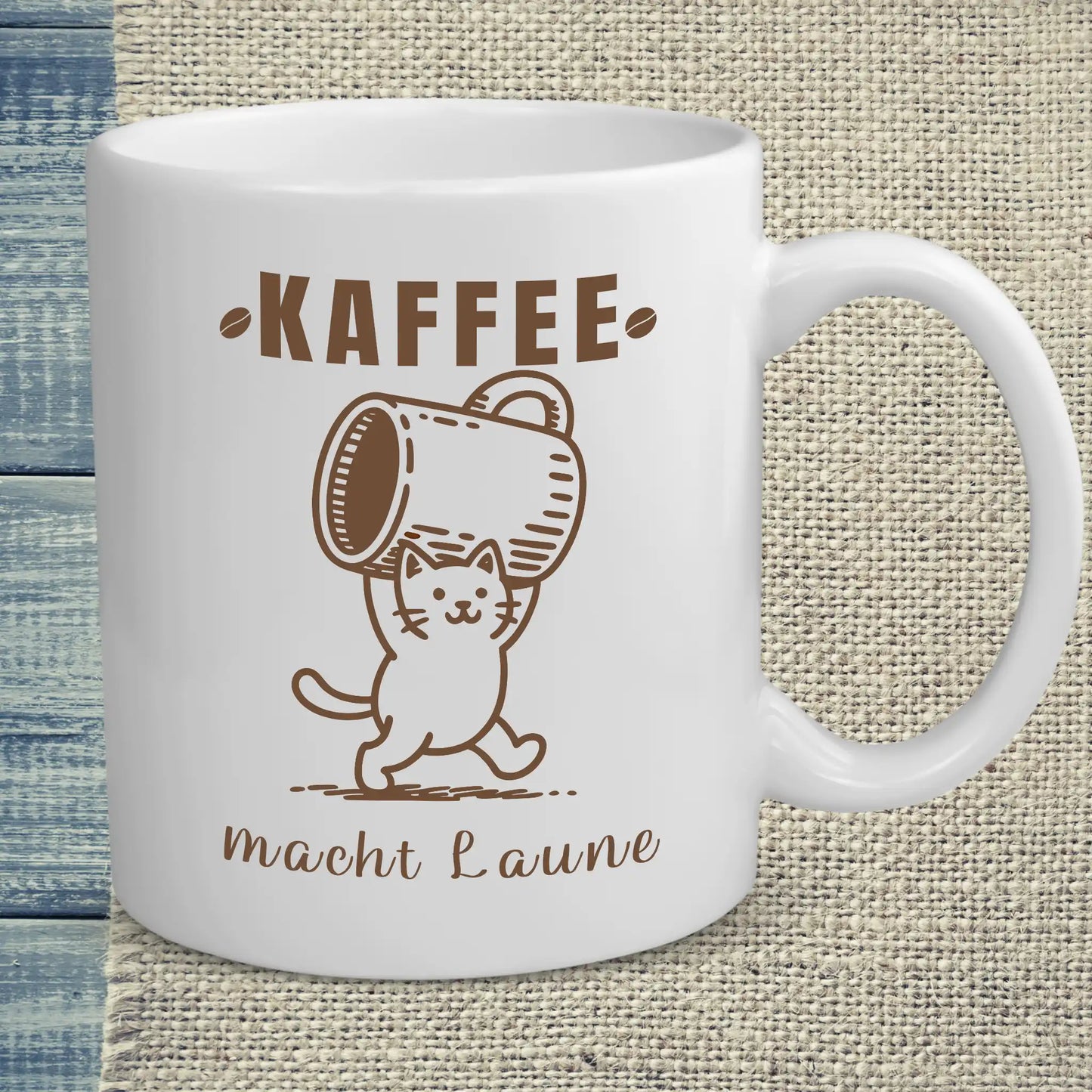 Hoodie - Kaffee macht Laune - Unisex - Katze & Kaffee