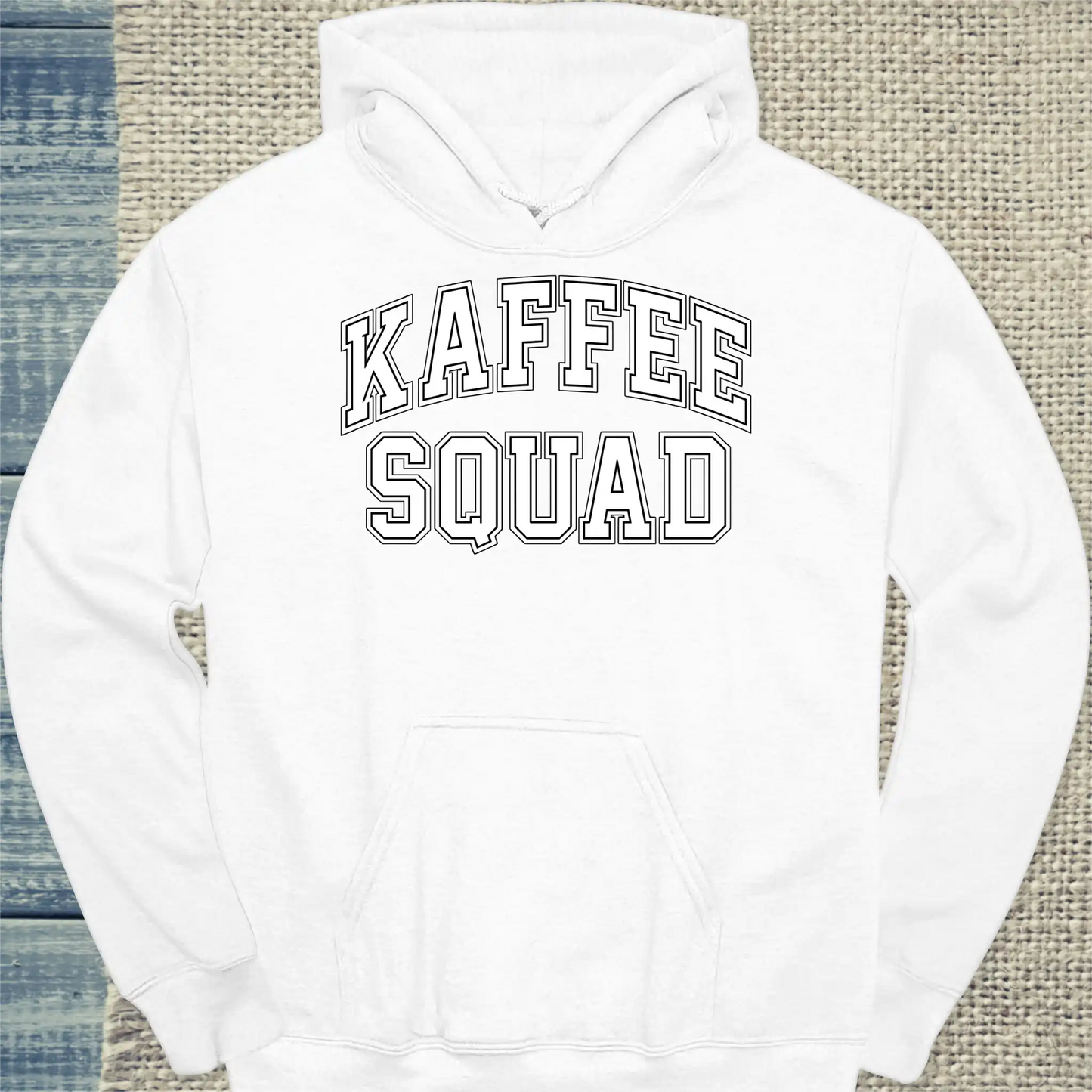Hoodie - Kaffee Squad - Unisex - Kaffee Weiß