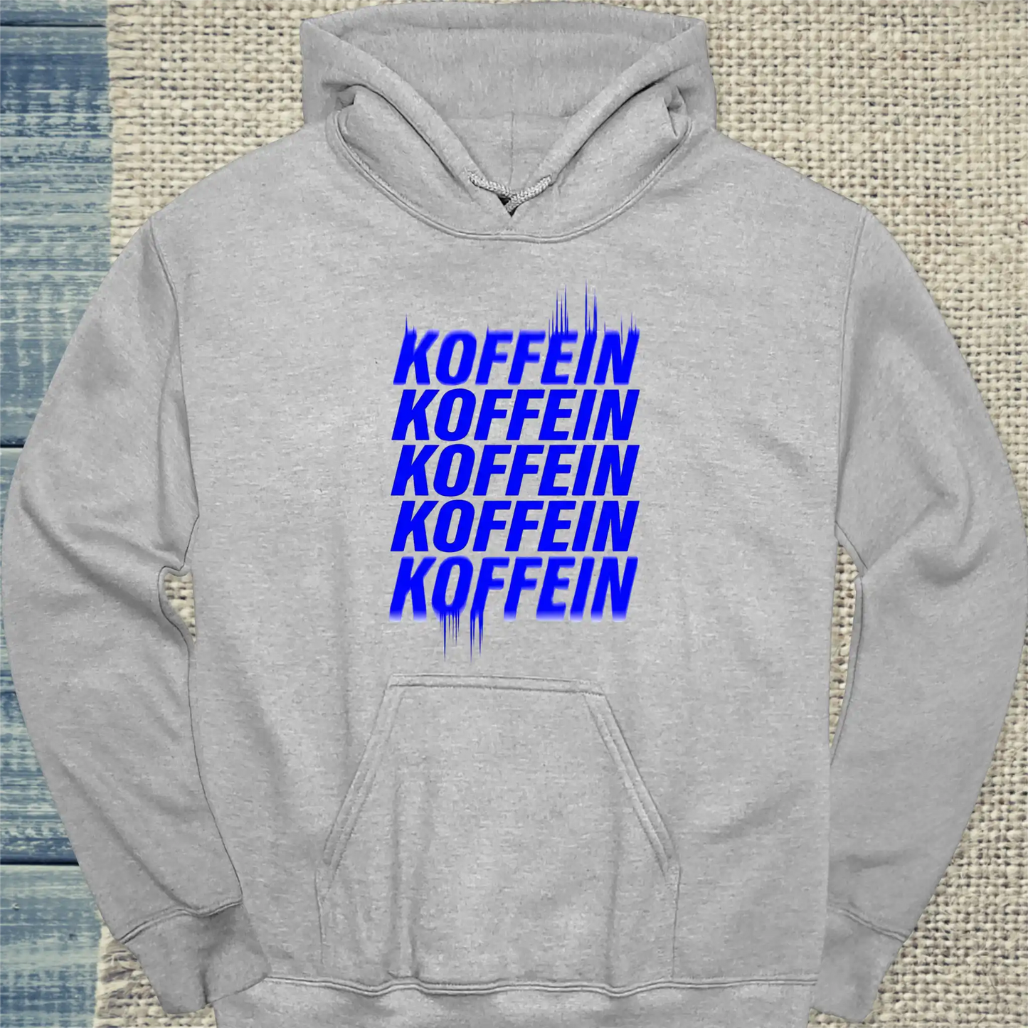 Hoodie - Koffeein - Unisex - Kaffee Grau