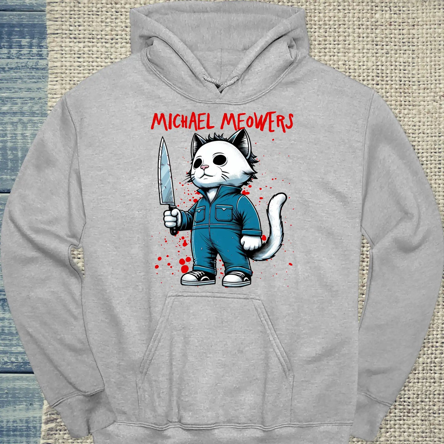Hoodie - Michael Meowers - Unisex - Katze, Cat Guy Grau