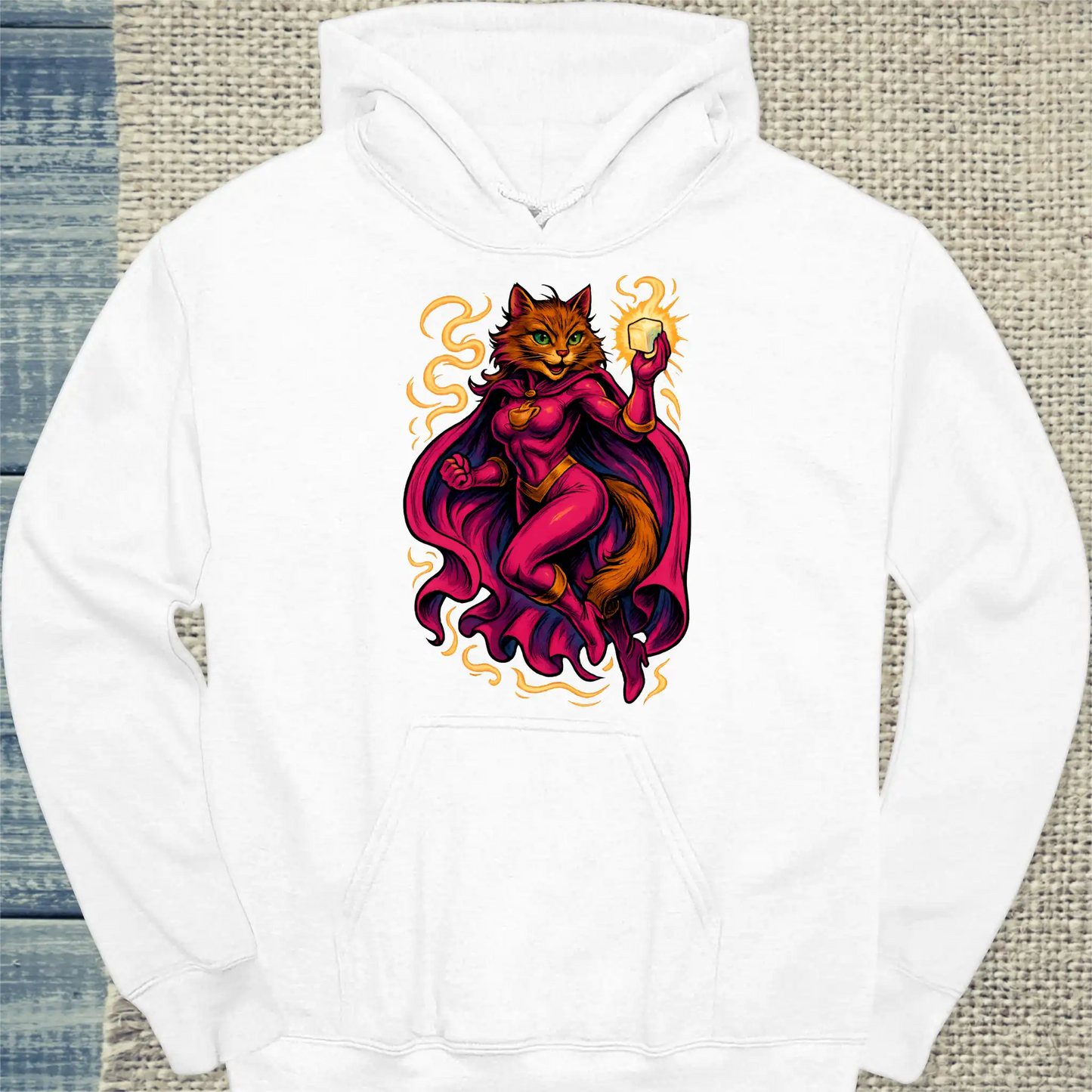 Hoodie - Miss Sweet - Superpfoten - Unisex - Superpfoten Weiß