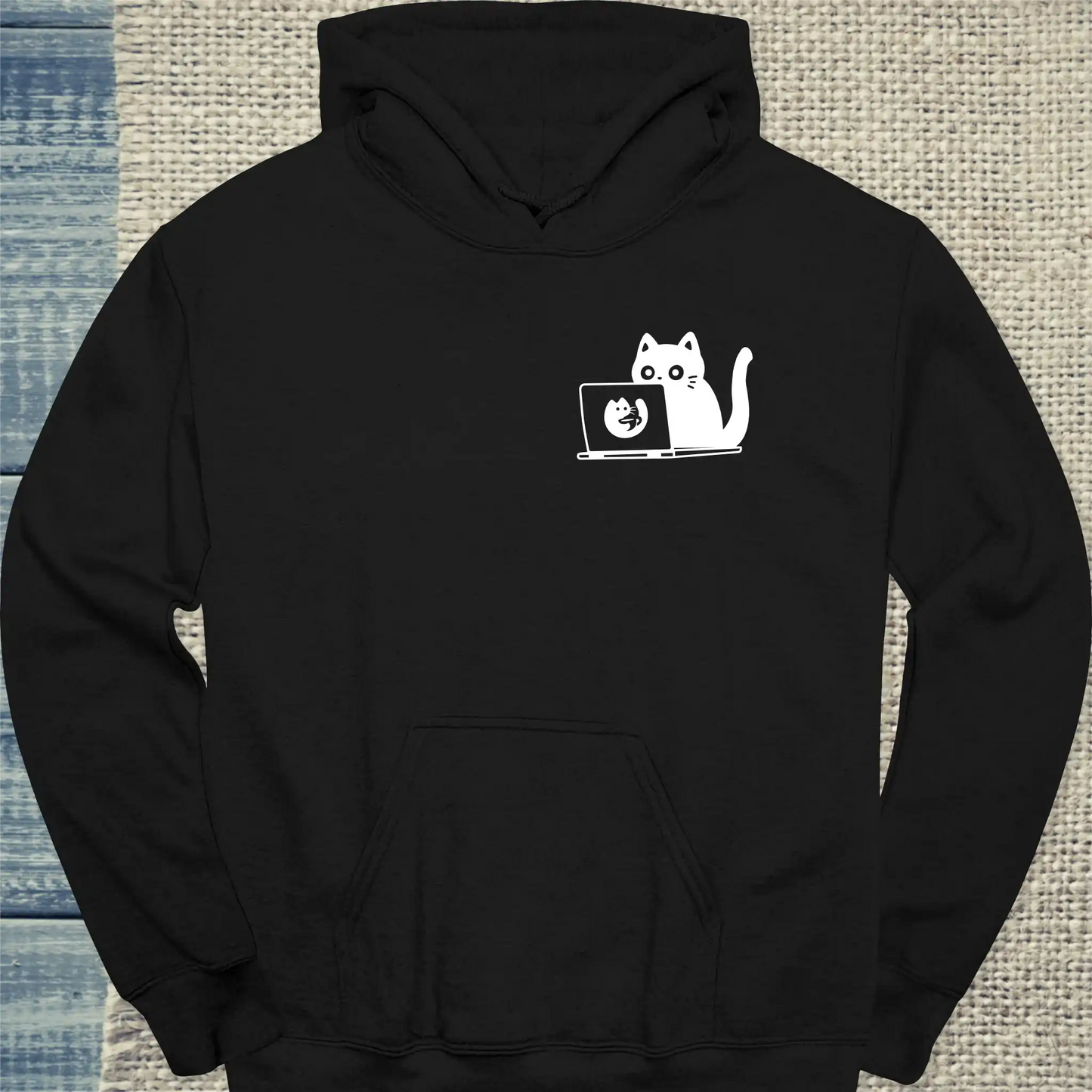 Hoodie - PC Cat - Unisex - Katze Schwarz