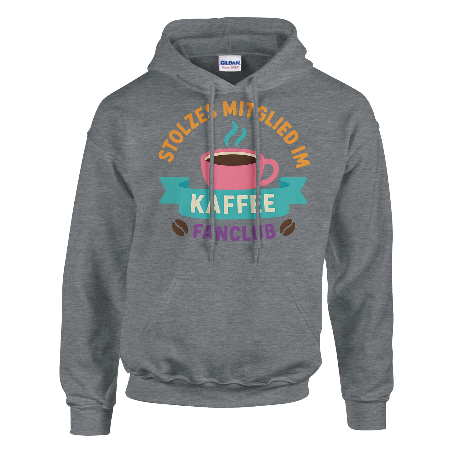 Hoodie - Stolzes Mitglied im Kaffee-Fanclub - Unisex - Kaffee Grau