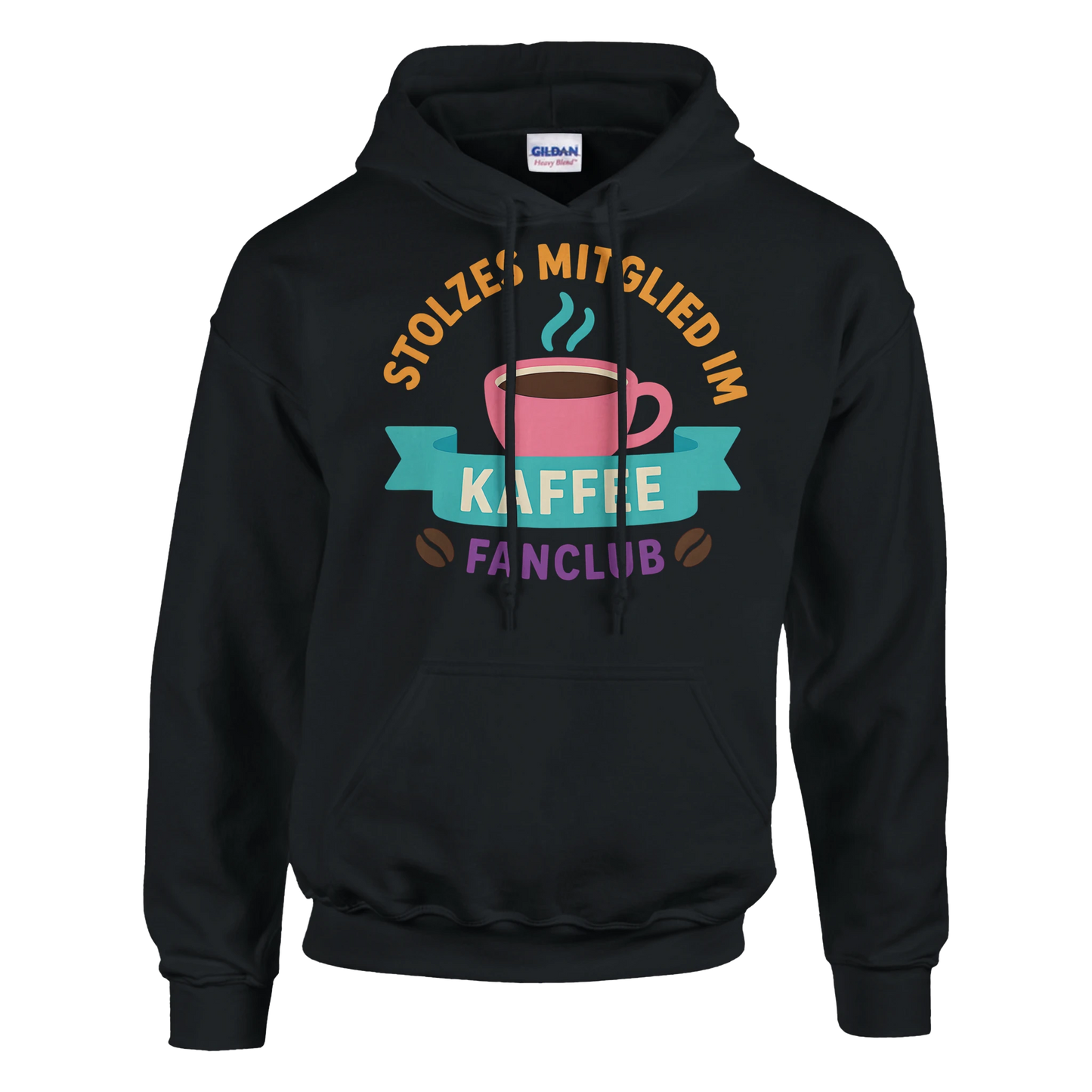 Hoodie - Stolzes Mitglied im Kaffee-Fanclub - Unisex - Kaffee Schwarz
