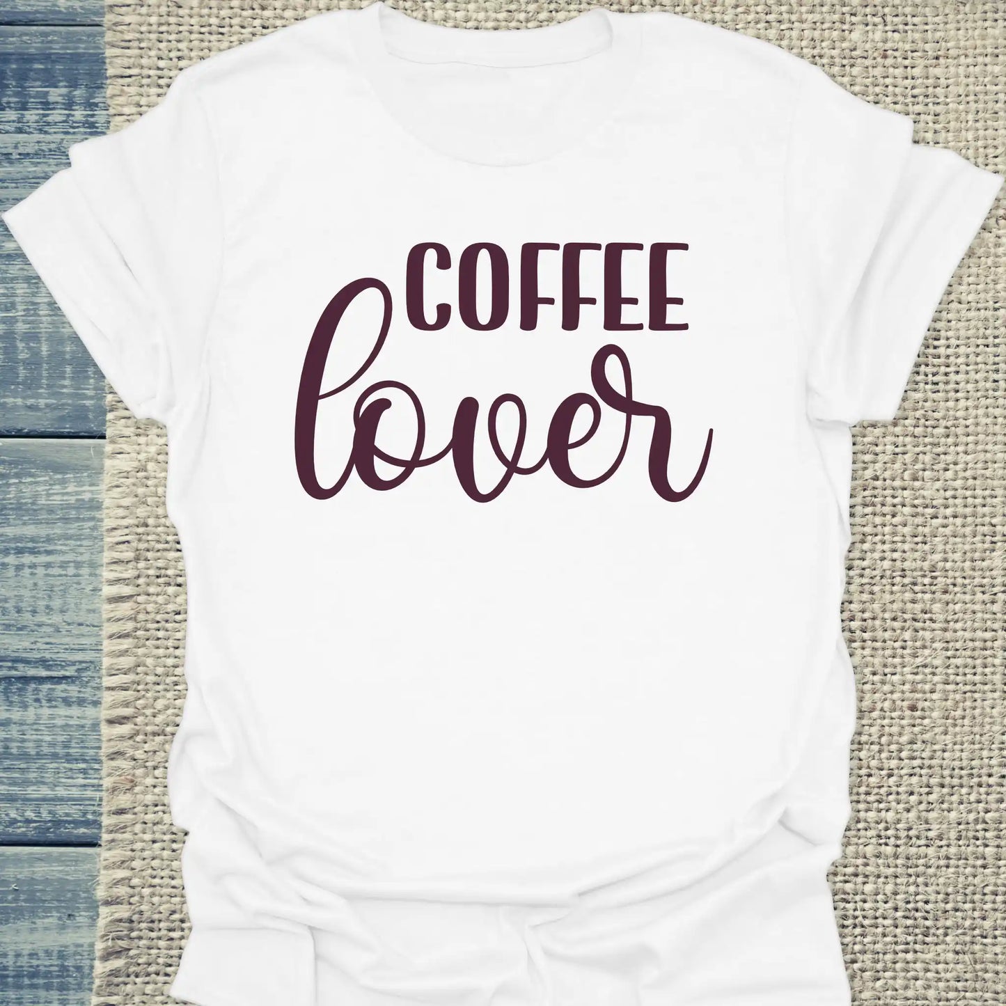 T-Shirt - Coffee lover - Unisex - Kaffee Weiß