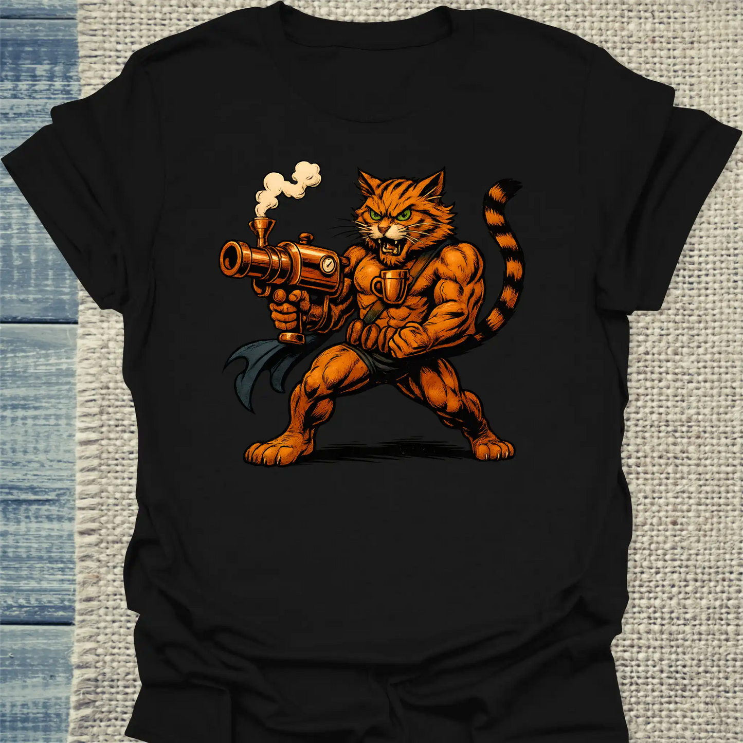 T-Shirt - Der Bohnenheld - Superpfoten - Unisex - Superpfoten Schwarz