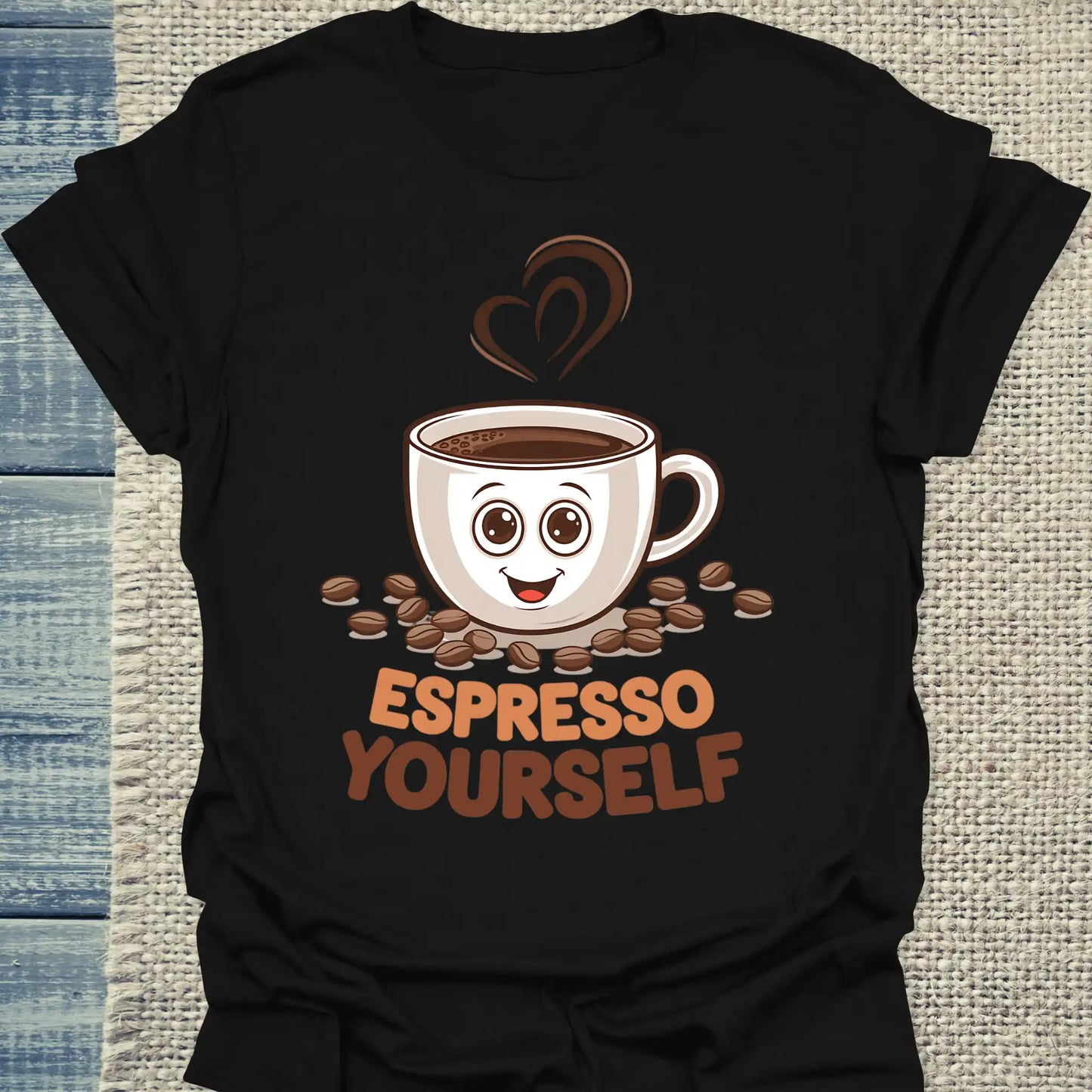 T-Shirt - Espresso Yourselfe - Unisex - Kaffee Schwarz