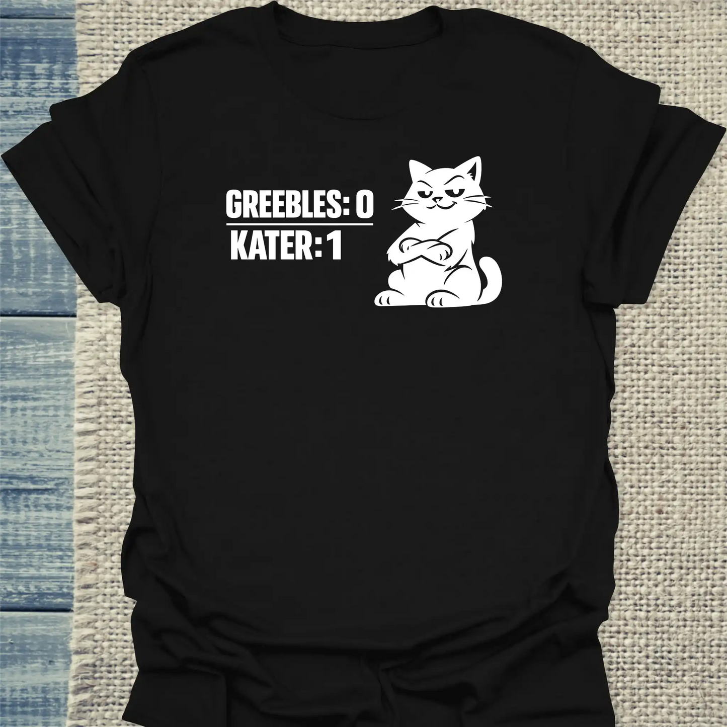 T-Shirt - Greebles: 0 - Kater: 1 - Unisex - Katze Schwarz