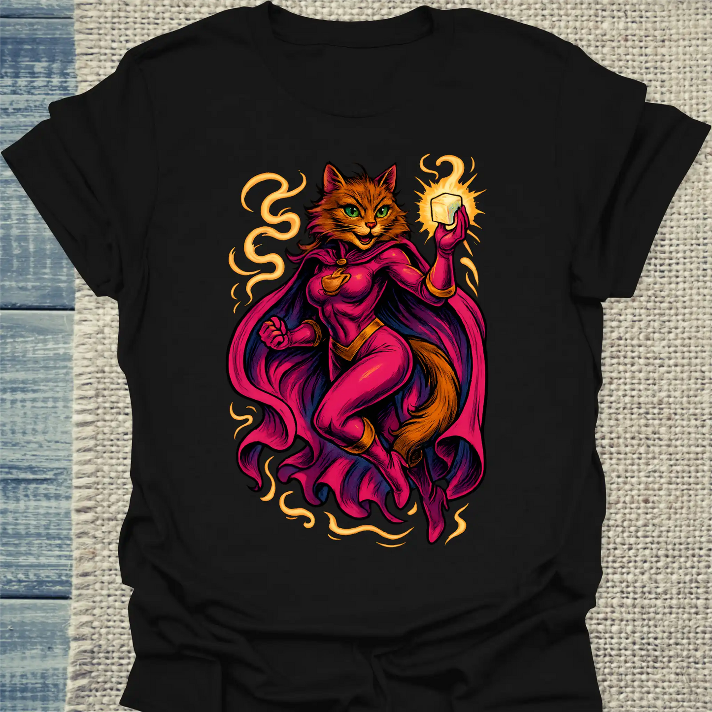 T-Shirt - Miss Sweet - Superpfoten - Unisex - Superpfoten Schwarz