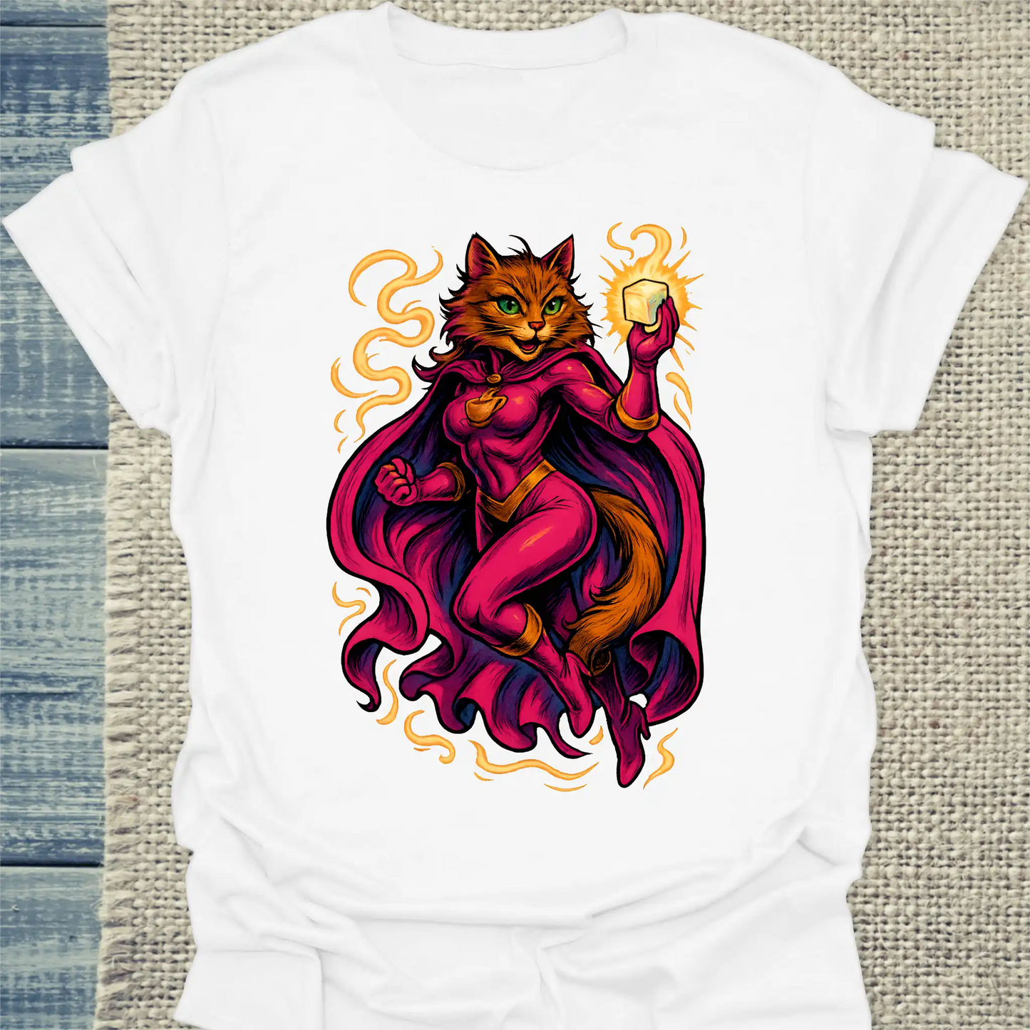 T-Shirt - Miss Sweet - Superpfoten - Unisex - Superpfoten Weiß