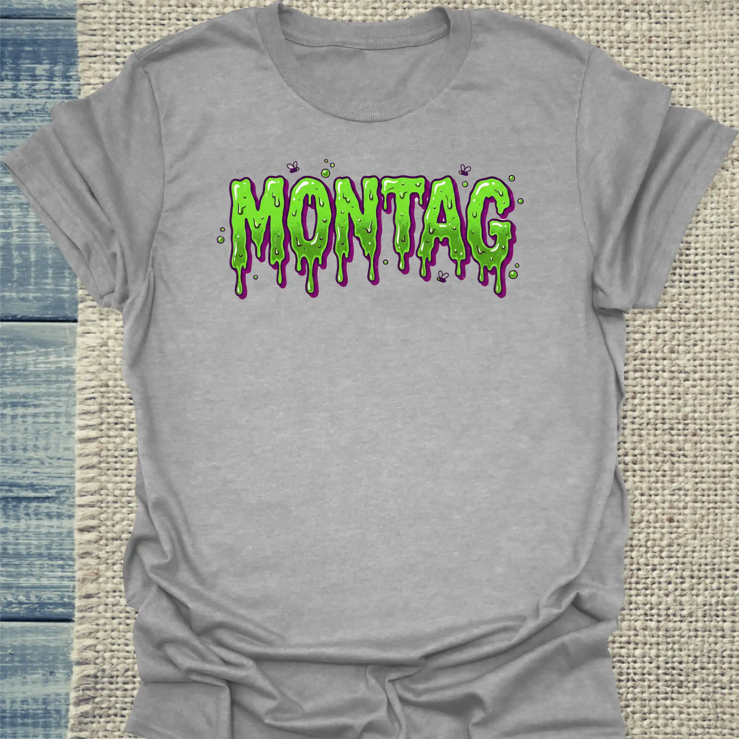 T-Shirt - Montag - Unisex - Kaffee Grau
