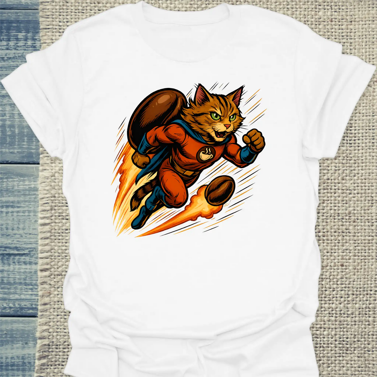 T-Shirt - Ristretto Rocket - Superpfoten - Unisex - Superpfoten Weiß