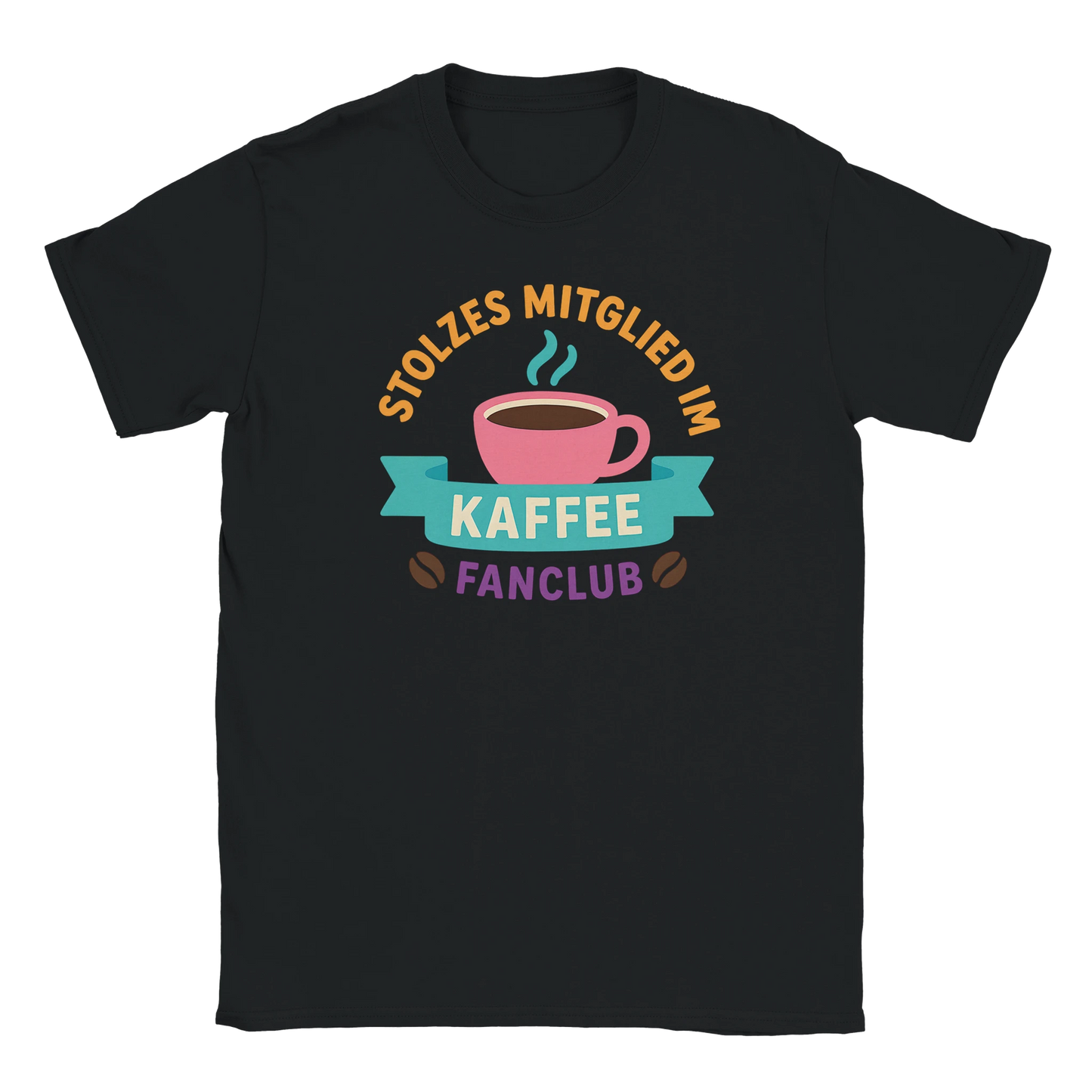 T-Shirt - Stolzes Mitglied im Kaffee-Fanclub - Unisex - Kaffee Schwarz