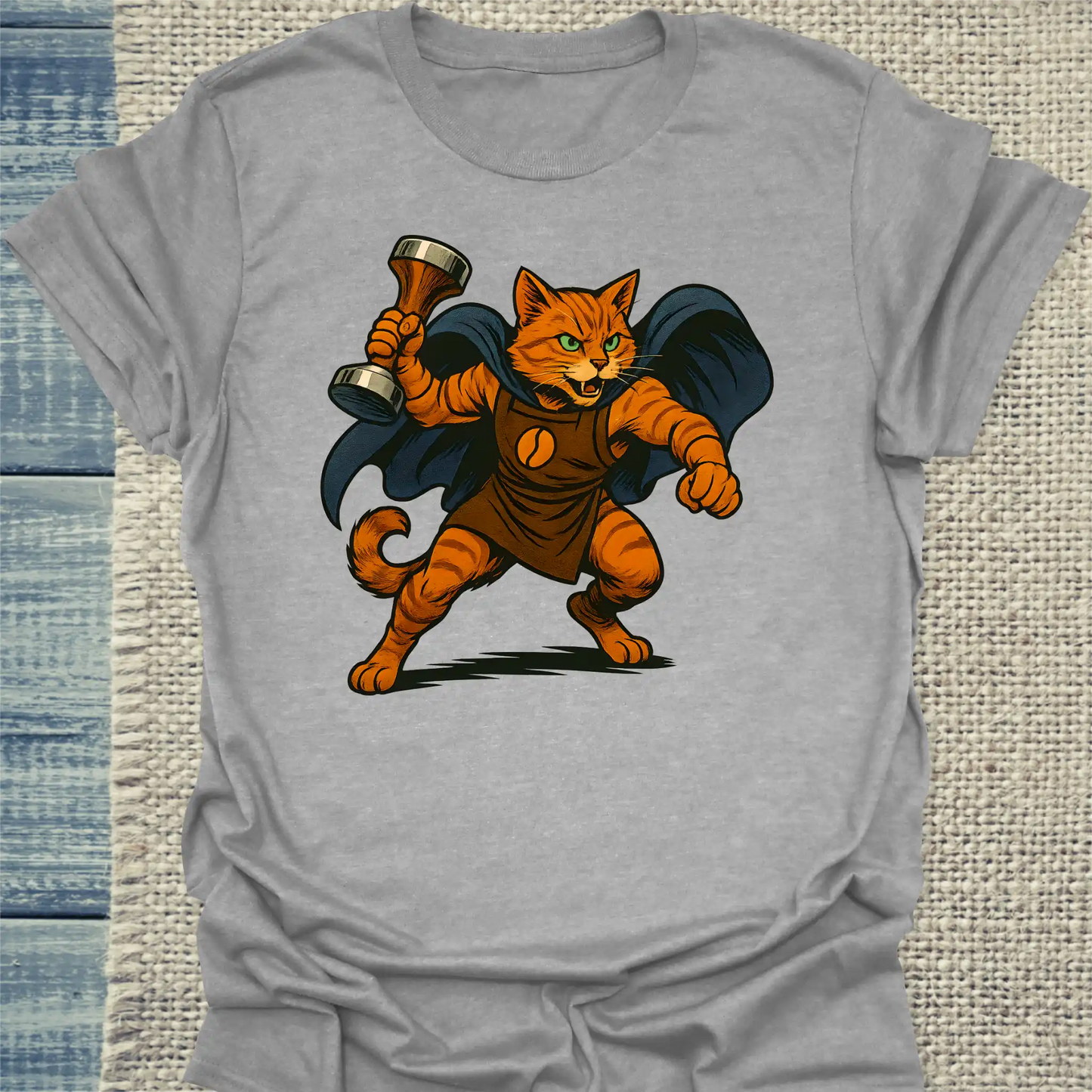 T-Shirt - The Brewperhero - Superpfoten - Unisex - Superpfoten Grau