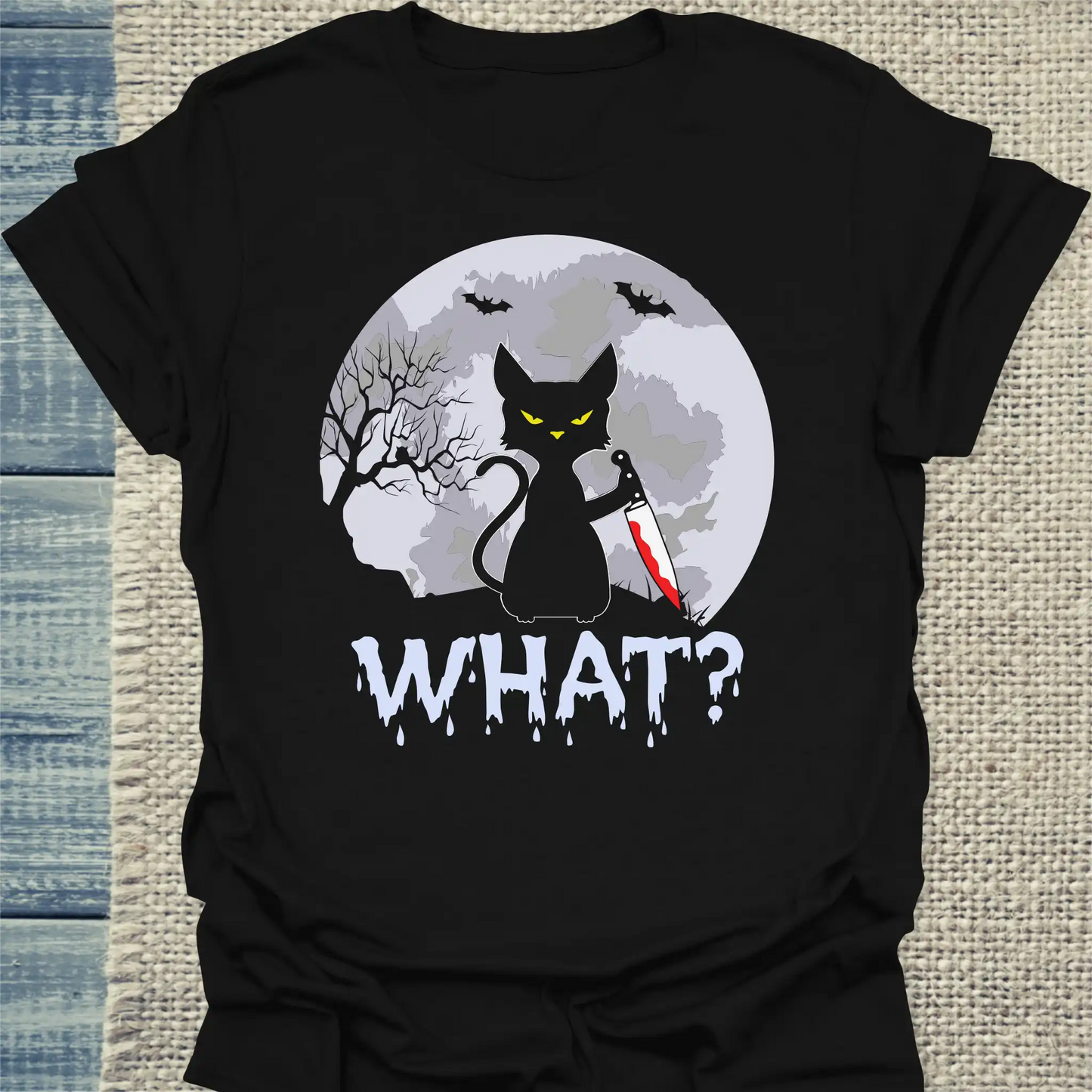 T-Shirt - What? Mörderische Katze - Unisex - Katze