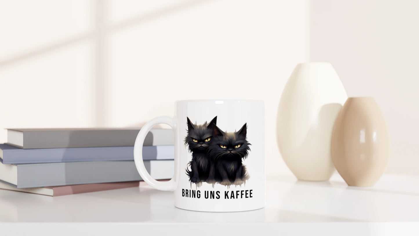 Tasse 325ml - Bring uns Kaffee - Katze & Kaffee
