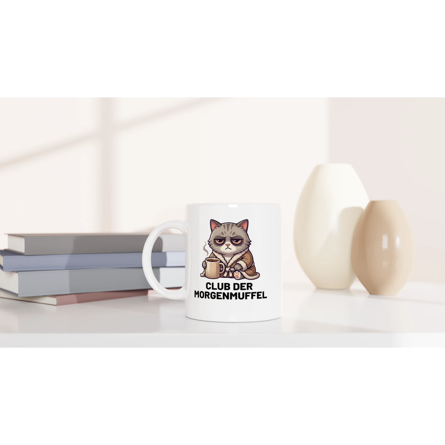 Tasse 325ml - Club der Morgenmuffel - Katze & Kaffee