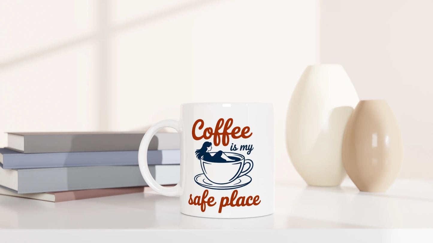 Tasse 325ml - Coffee is my safe place - Kaffee