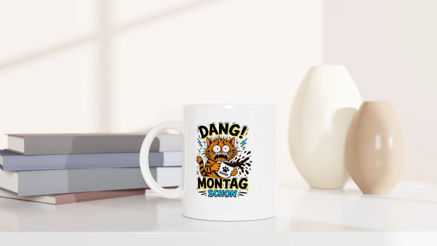 Tasse 325ml - Dang! Montag schon - Katze