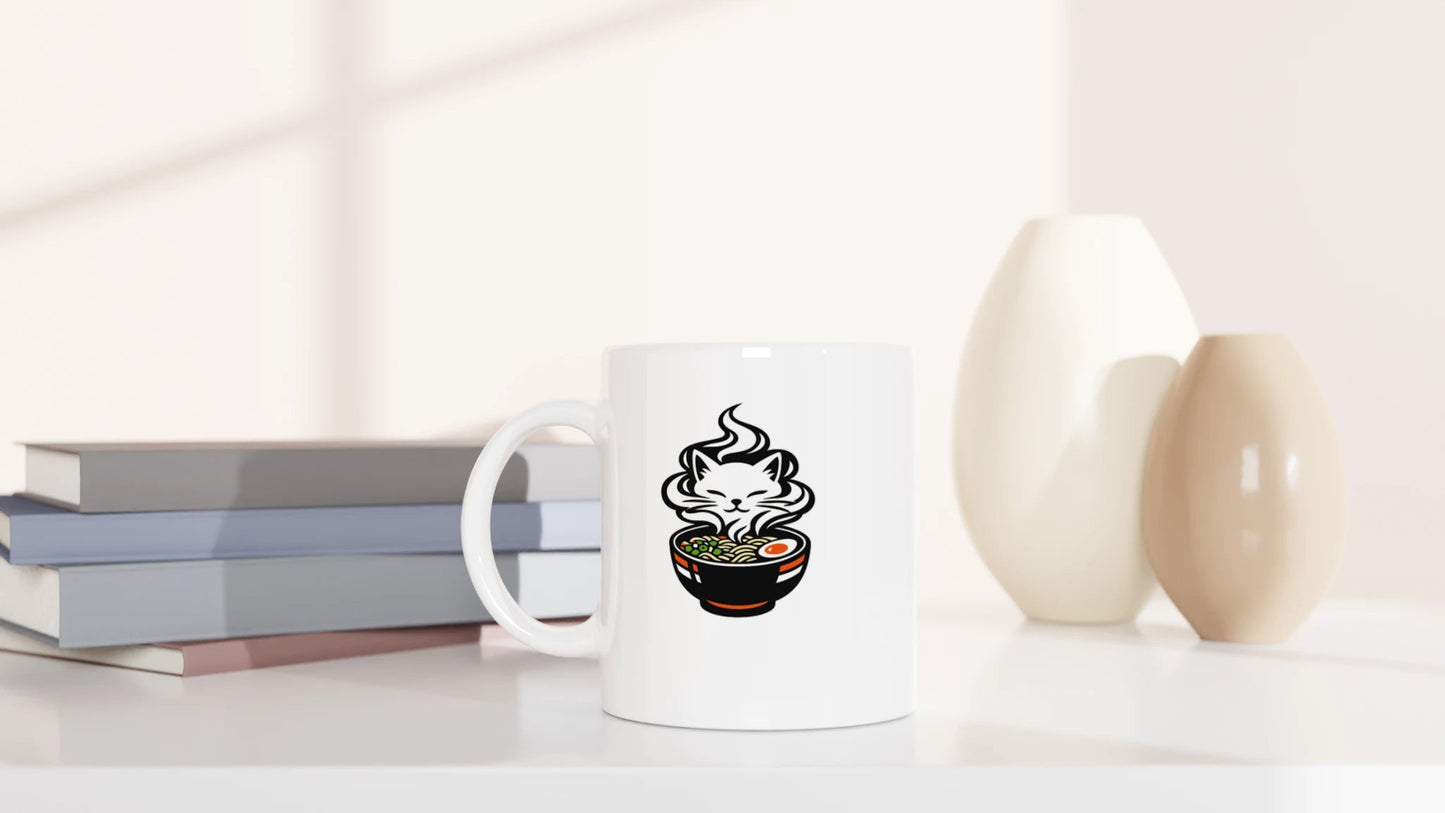 Tasse 325ml - Das Brodeln - Katze, Ramen