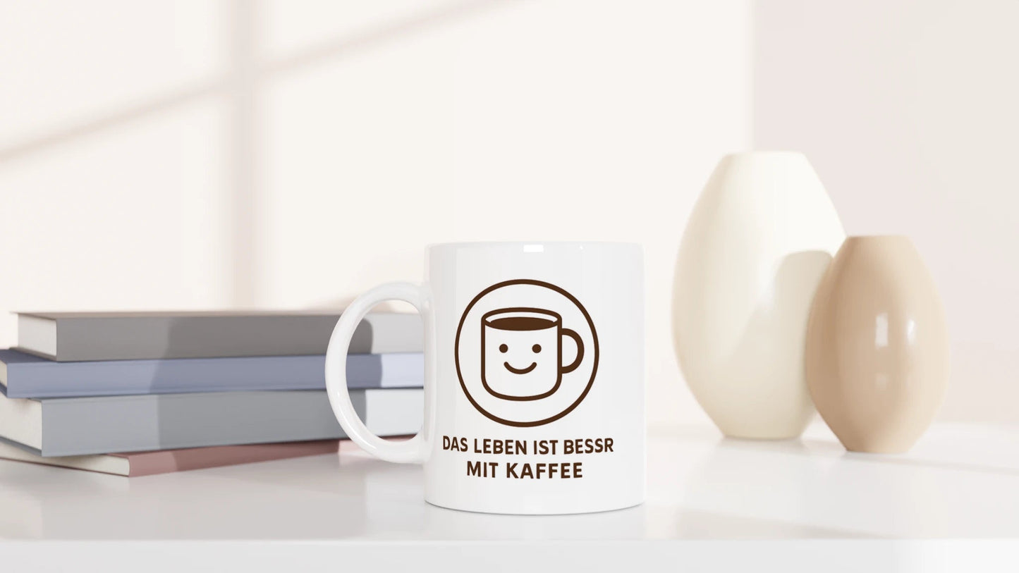 Tasse 325ml - Das Leben ist besser mit Kaffee - Kaffee
