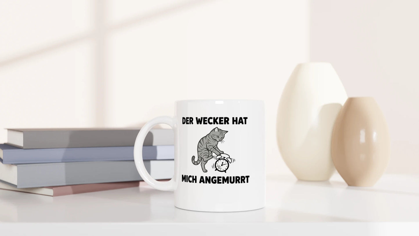 Tasse 325ml - Der Wecker - Katze