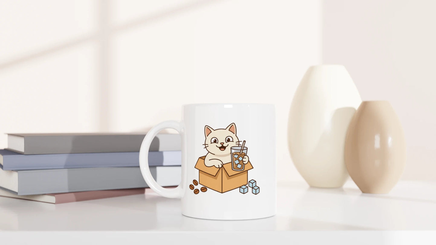 Tasse 325ml - Endlich Sommer - Katze, Sommer