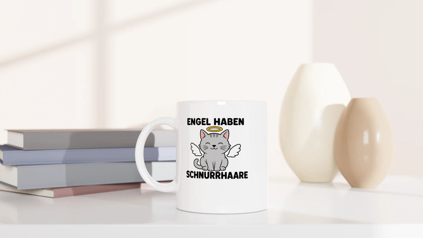 Tasse 325ml - Engel haben Schnurrhaare - Katze
