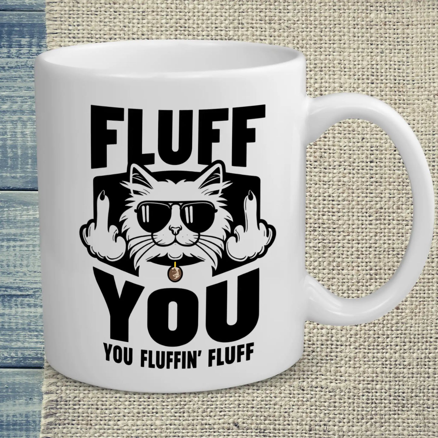 Tasse 325ml - Fluff You - Katze