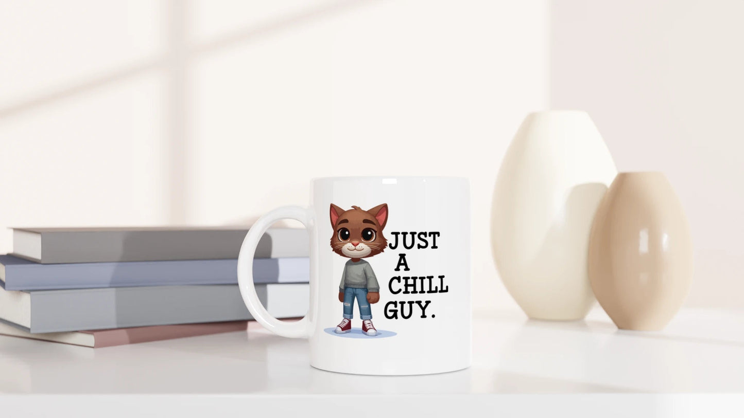 Tasse 325ml - Just a chill guy - Katze, Cat Guy